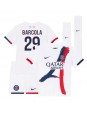 Otroški Nogometna dresi replika Paris Saint-Germain Bradley Barcola #29 Gostujoči 2024-25 Kratek rokav (+ hlače)